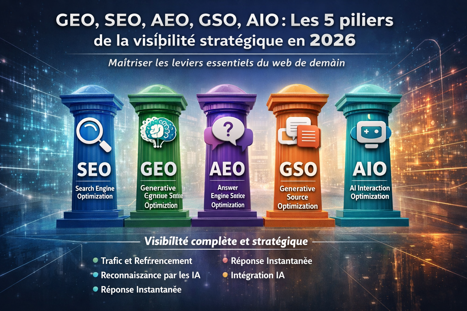 5 piliers SEO GEO AIO