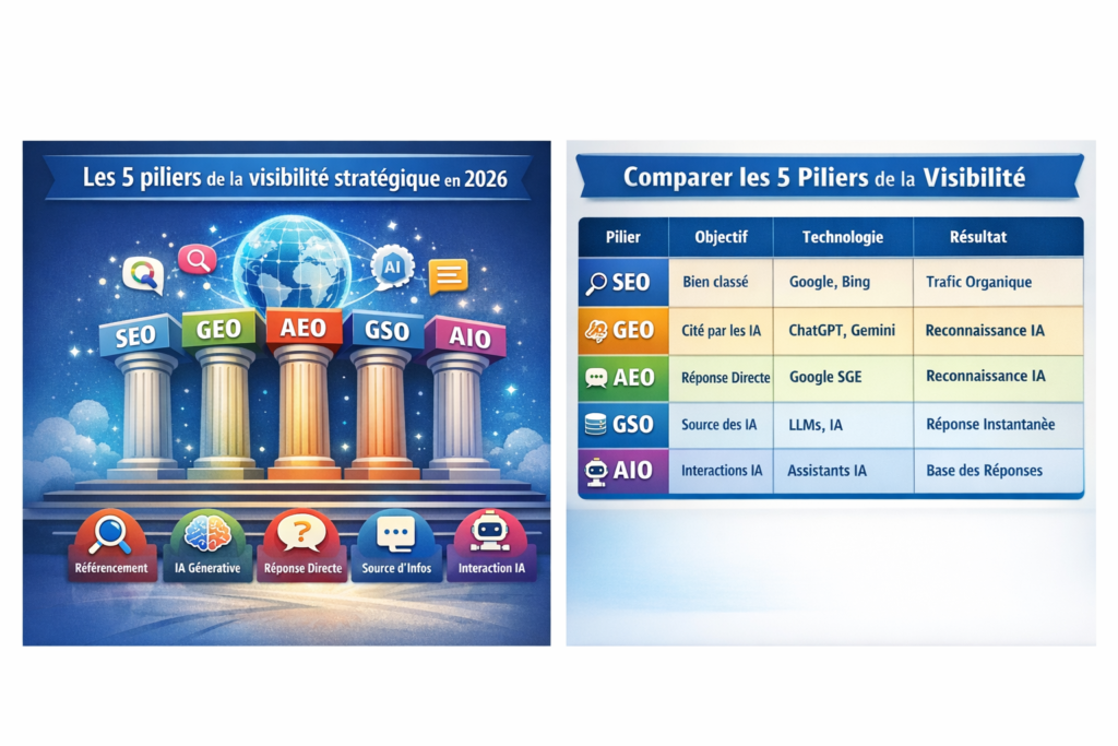 5 piliers de la strategie de visibilite web